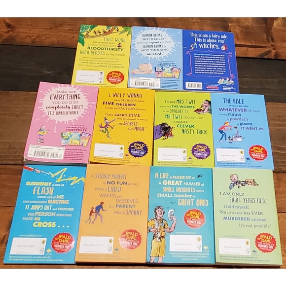Roald Dahl Collection 11 Children's Book Set Classic Kids Paperback Lot charlie - Picture 3 of 3